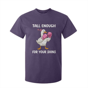 Tall Enough For Your Shins T Shirt For Kid Funny Goose Sarcastic Meme TS14 Purple Print Your Wear