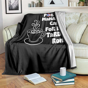 Por La Mañana Cafe Throw Blanket Puerto Rican Music Lover Coffee Fan TS14 Print Your Wear