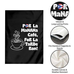 Por La Mañana Cafe Garden Flag Puerto Rican Music Lover Coffee Fan TS14 Print Your Wear