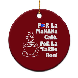 Por La Mañana Cafe Ceramic Ornament Puerto Rican Music Lover Coffee Fan TS14 1pc Red Print Your Wear