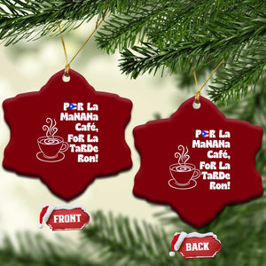 Por La Mañana Cafe Ceramic Ornament Puerto Rican Music Lover Coffee Fan TS14 Print Your Wear