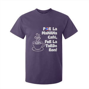 Por La Mañana Cafe T Shirt For Kid Puerto Rican Music Lover Coffee Fan TS14 Purple Print Your Wear