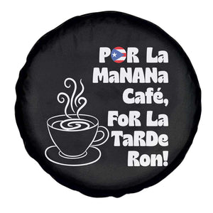 Por La Mañana Cafe Spare Tire Cover Puerto Rican Music Lover Coffee Fan TS14 Print Your Wear