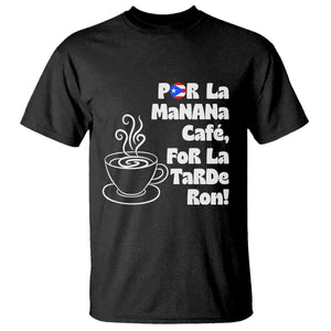 Por La Mañana Cafe T Shirt Puerto Rican Music Lover Coffee Fan TS14 Black Print Your Wear