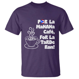 Por La Mañana Cafe T Shirt Puerto Rican Music Lover Coffee Fan TS14 Purple Print Your Wear