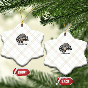 Diva Down Ceramic Ornament Funny Raccoon Relaxed TS14 Print Your Wear