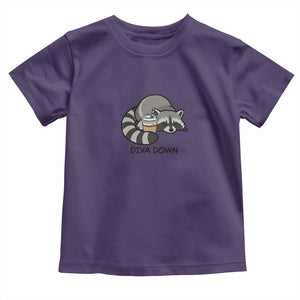 Diva Down Toddler T Shirt Funny Raccoon Relaxed TS14 Purple Print Your Wear