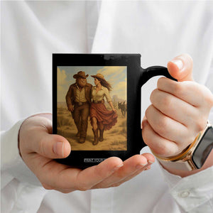 Cowboy Bigfoot Coffee Mug Funny Sasquatch Dancing Cowgirl Western Country TS14 Print Your Wear