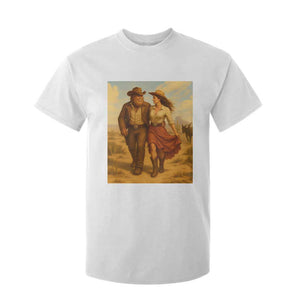 Cowboy Bigfoot T Shirt For Kid Funny Sasquatch Dancing Cowgirl Western Country TS14 White Print Your Wear