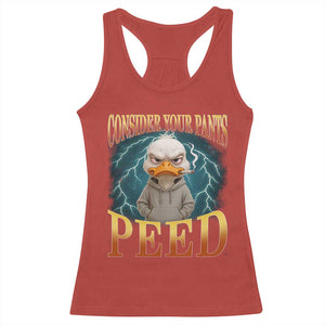 Funny Smoking Goose Meme Racerback Tank Top Consider Your Pants Peed TS14 Red Print Your Wear