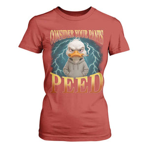Funny Smoking Goose Meme T Shirt For Women Consider Your Pants Peed TS14 Red Print Your Wear