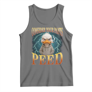 Funny Smoking Goose Meme Tank Top Consider Your Pants Peed TS14 Black Heather Print Your Wear
