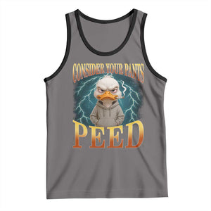 Funny Smoking Goose Meme Tank Top Consider Your Pants Peed TS14 Deep Heather Black Print Your Wear