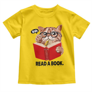 Funny Cat Reading Toddler T Shirt Book Lover TS14 Daisy Print Your Wear