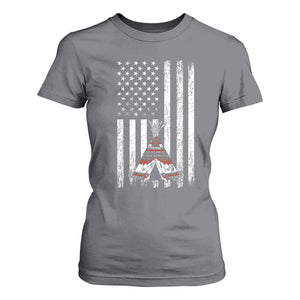Teepee Pocket Native American T Shirt For Women American Flag Native Feather Pride Month Indigenous