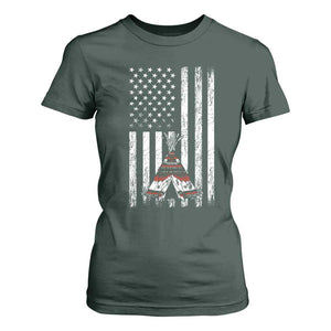 Teepee Pocket Native American T Shirt For Women American Flag Native Feather Pride Month Indigenous