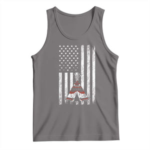 Teepee Pocket Native American Tank Top American Flag Native Feather Pride Month Indigenous