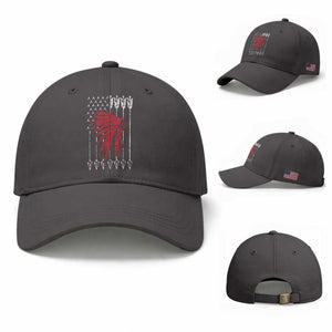 Native American Teepee American Flag Baseball Cap