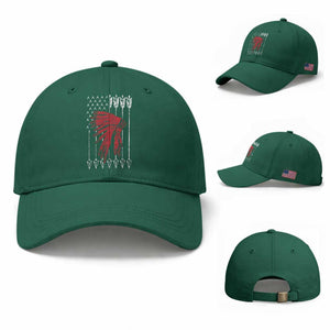 Native American Teepee American Flag Baseball Cap