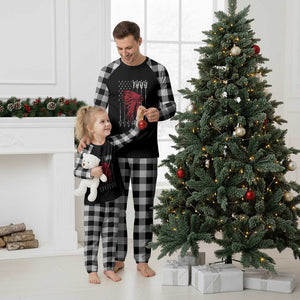 Native American Teepee American Flag Plaid Pajama Set