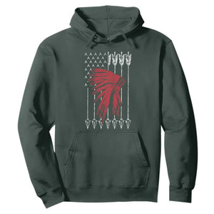 Native American Teepee American Flag Hoodie