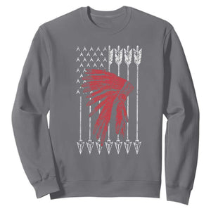 Native American Teepee American Flag Sweatshirt