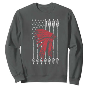 Native American Teepee American Flag Sweatshirt