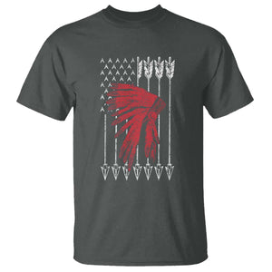 Native American Teepee American Flag T Shirt