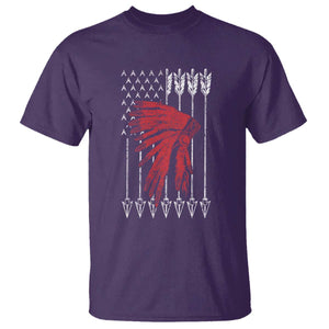 Native American Teepee American Flag T Shirt