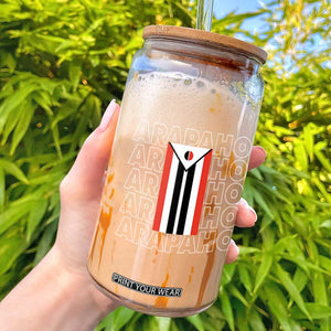Arapaho Nation Flag Symbol Glass Can