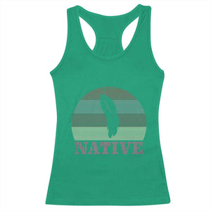 Native Indian American Pride Indigenous Native American Racerback Tank Top