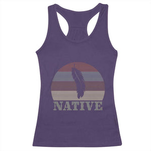 Native Indian American Pride Indigenous Native American Racerback Tank Top