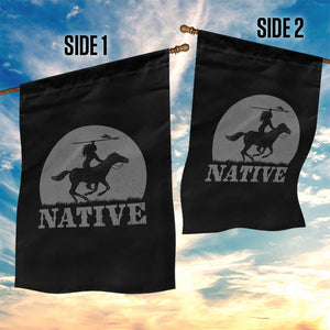 Northwest Native American Knight Pride Mountain Warrior Garden Flag