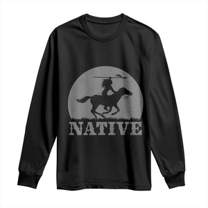 Northwest Native American Knight Pride Mountain Warrior Long Sleeve Shirt