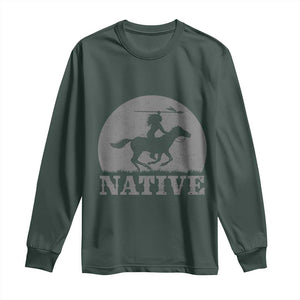Northwest Native American Knight Pride Mountain Warrior Long Sleeve Shirt