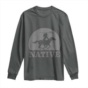 Northwest Native American Knight Pride Mountain Warrior Long Sleeve Shirt