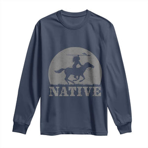 Northwest Native American Knight Pride Mountain Warrior Long Sleeve Shirt
