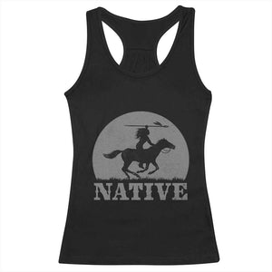 Northwest Native American Knight Pride Mountain Warrior Racerback Tank Top