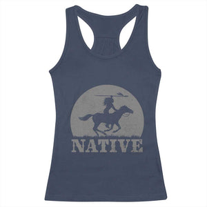 Northwest Native American Knight Pride Mountain Warrior Racerback Tank Top
