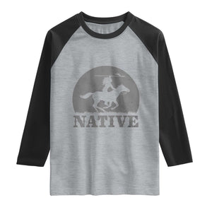 Northwest Native American Knight Pride Mountain Warrior Raglan Shirt