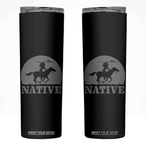 Northwest Native American Knight Pride Mountain Warrior Skinny Tumbler