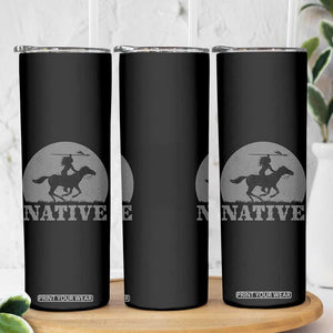 Northwest Native American Knight Pride Mountain Warrior Skinny Tumbler