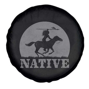 Northwest Native American Knight Pride Mountain Warrior Spare Tire Cover