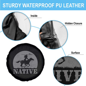 Northwest Native American Knight Pride Mountain Warrior Spare Tire Cover