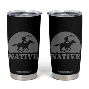Northwest Native American Knight Pride Mountain Warrior Tumbler Cup
