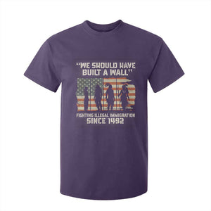 We Should Have Built A Wall Fighting Illegal Immigration T Shirt For Kid Native American Indian Pride