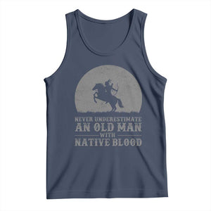 Never Underestimate An Old Man Native American Warrior Tank Top