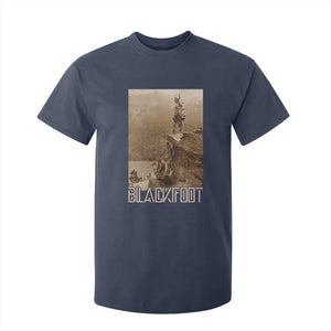 Blackfoot Native American Indians At Glacier National Park T Shirt For Kid