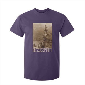 Blackfoot Native American Indians At Glacier National Park T Shirt For Kid