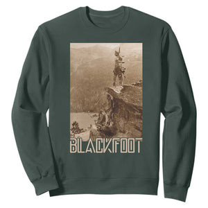 Blackfoot Native American Indians At Glacier National Park Sweatshirt